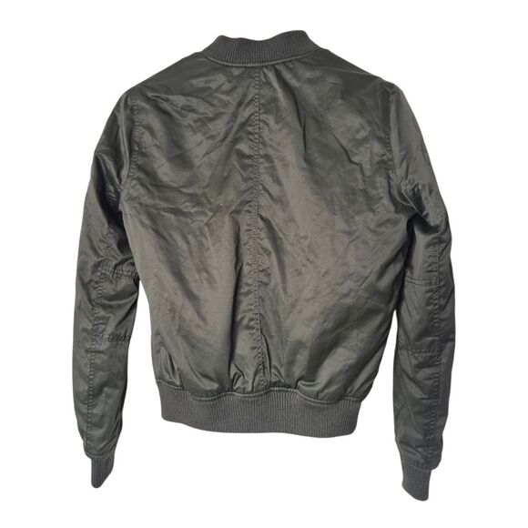 American Eagle Outfitters Olive Green Bomber Jacket Twilight Bella Swan Size XS - Picture 2 of 4